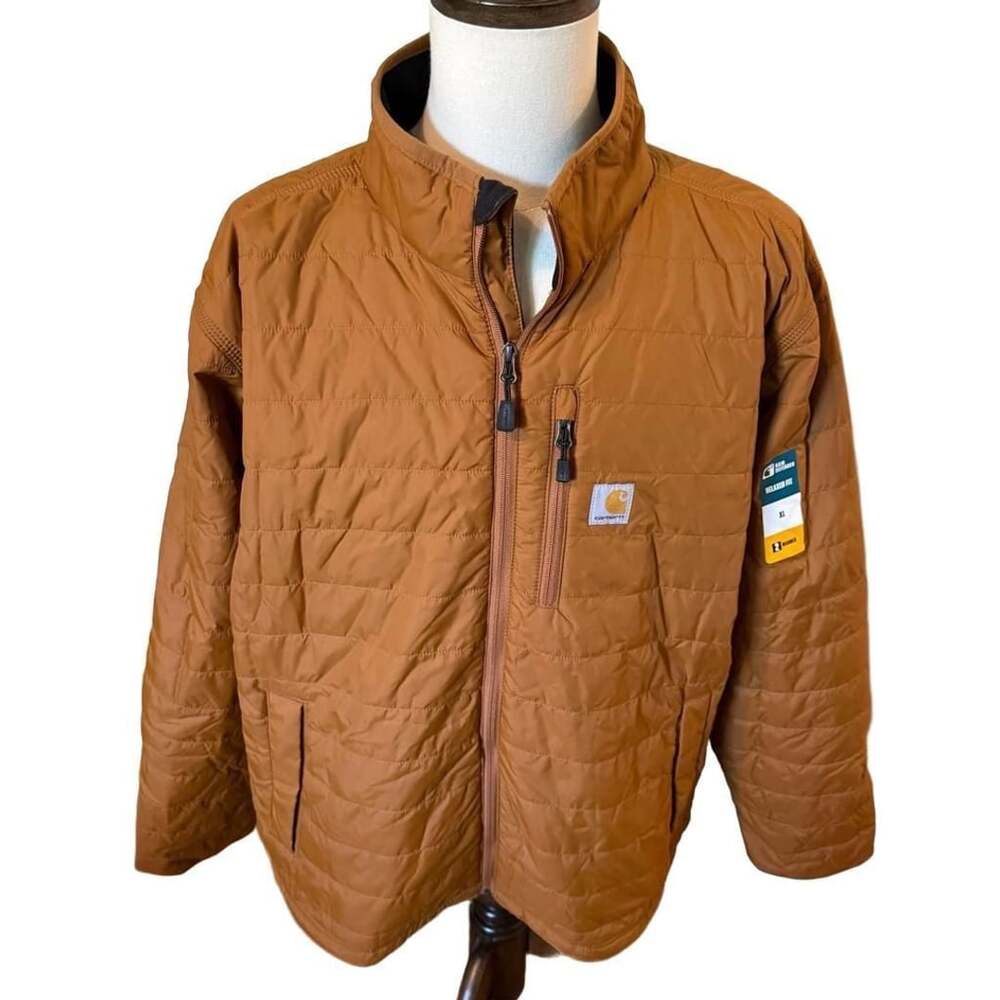 Carhartt Rain Defender Relaxed Fit Insulated Jacket Model QJ2208-M XL Brown